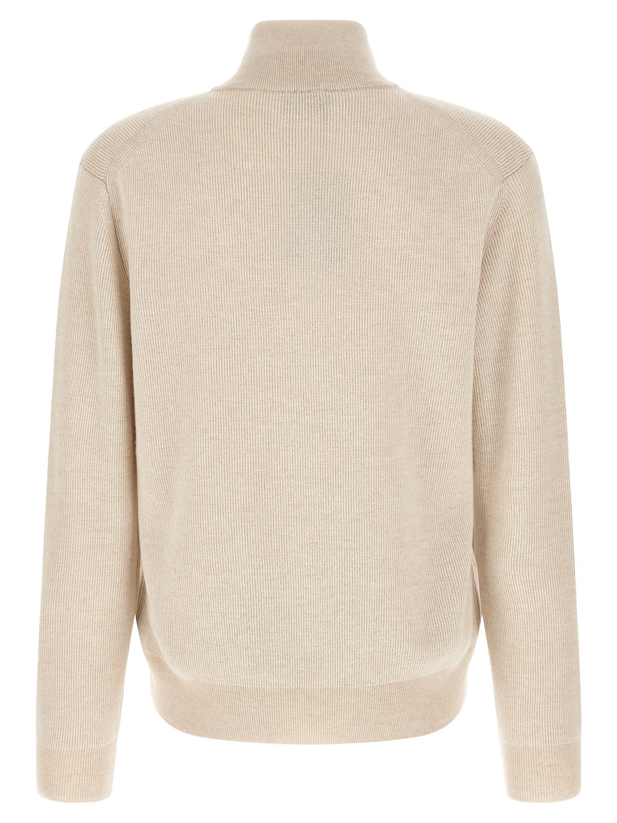 Brioni High Neck Sweater Beige, view 2