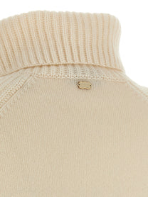 Agnona High Neck Sweater White