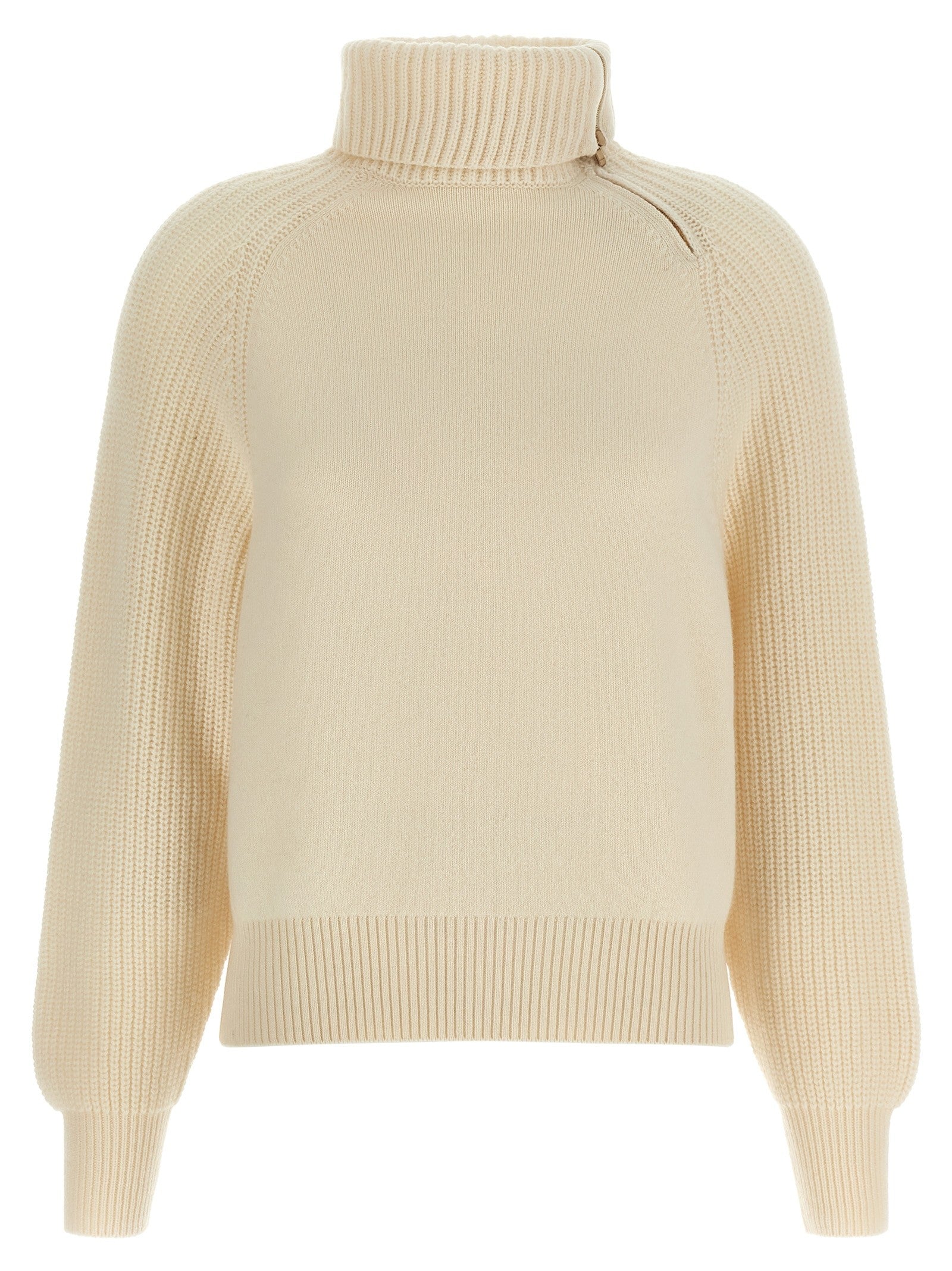 Agnona High Neck Sweater White