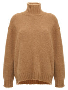 Jil Sander High Neck Sweater Beige