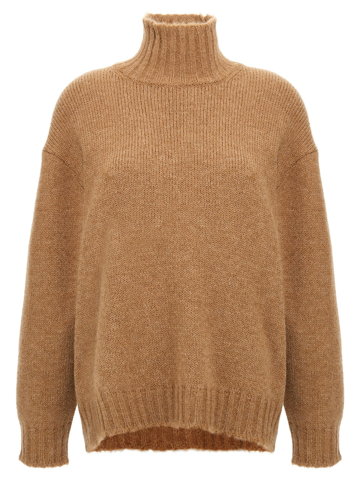 Jil Sander High Neck Sweater Beige