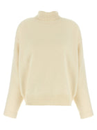 Jil Sander High Neck Sweater White