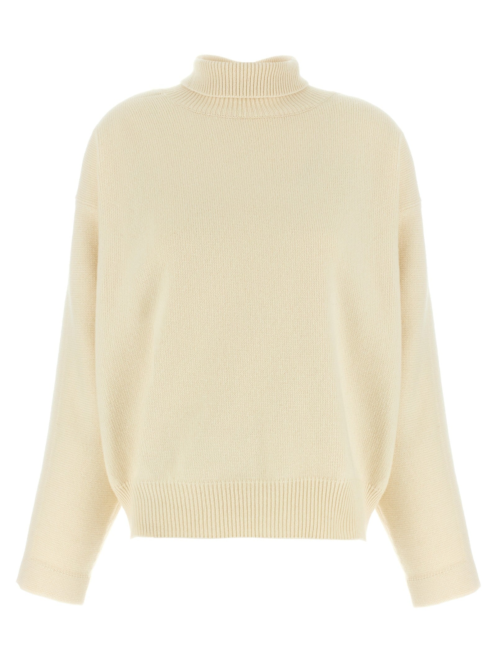 Jil Sander High Neck Sweater White