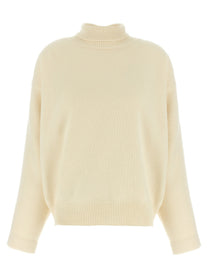 Jil Sander High Neck Sweater White
