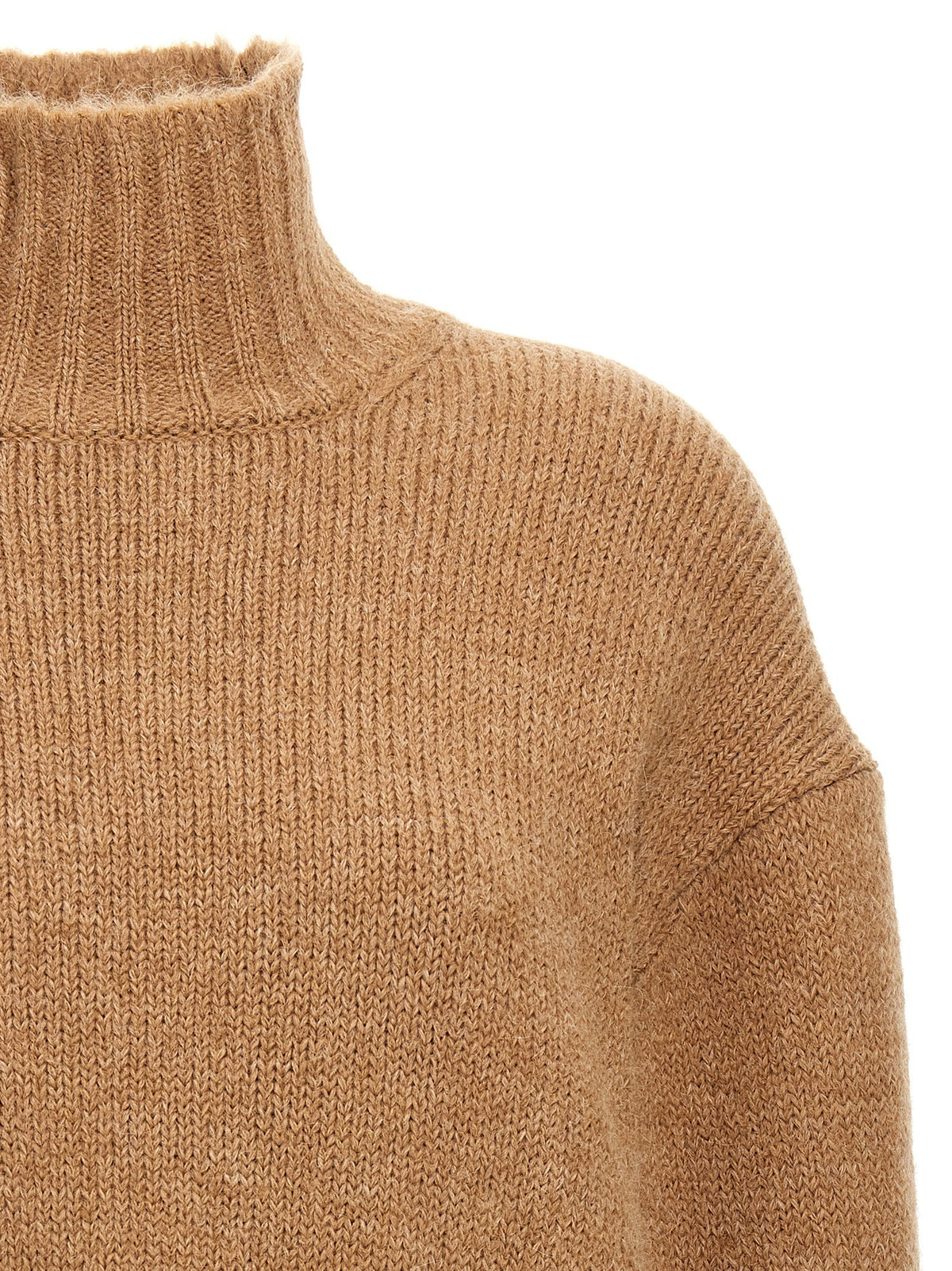 Jil Sander High Neck Sweater Beige, view 3