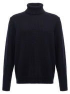 Zanone High Neck Sweater Blue