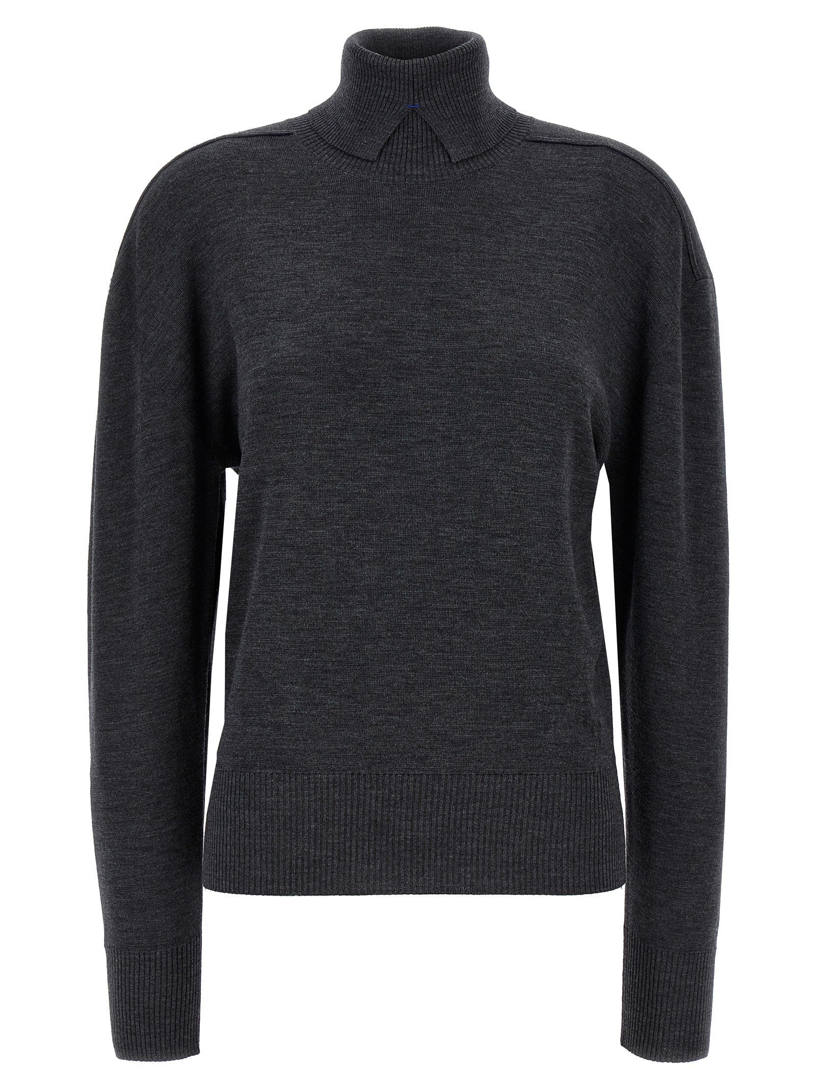 Burberry High Neck Sweater Grey
