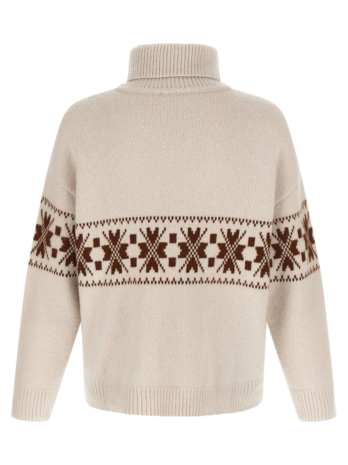 Kiton High Neck Sweater White, view 2