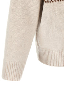 Kiton High Neck Sweater White, view 4