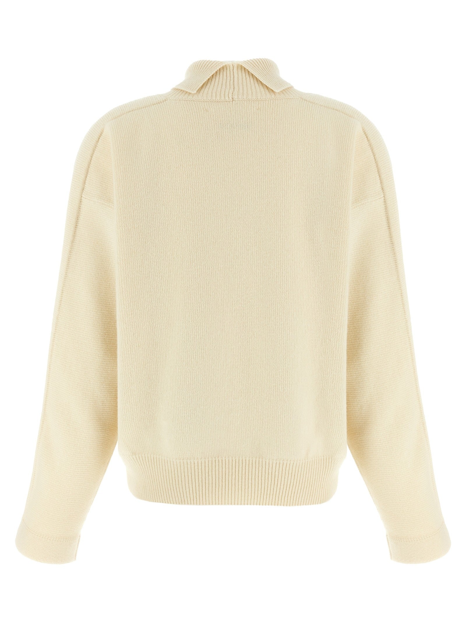 Jil Sander High Neck Sweater White