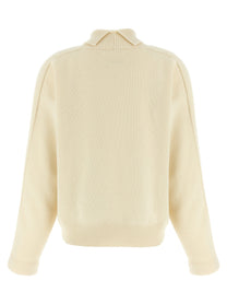Jil Sander High Neck Sweater White