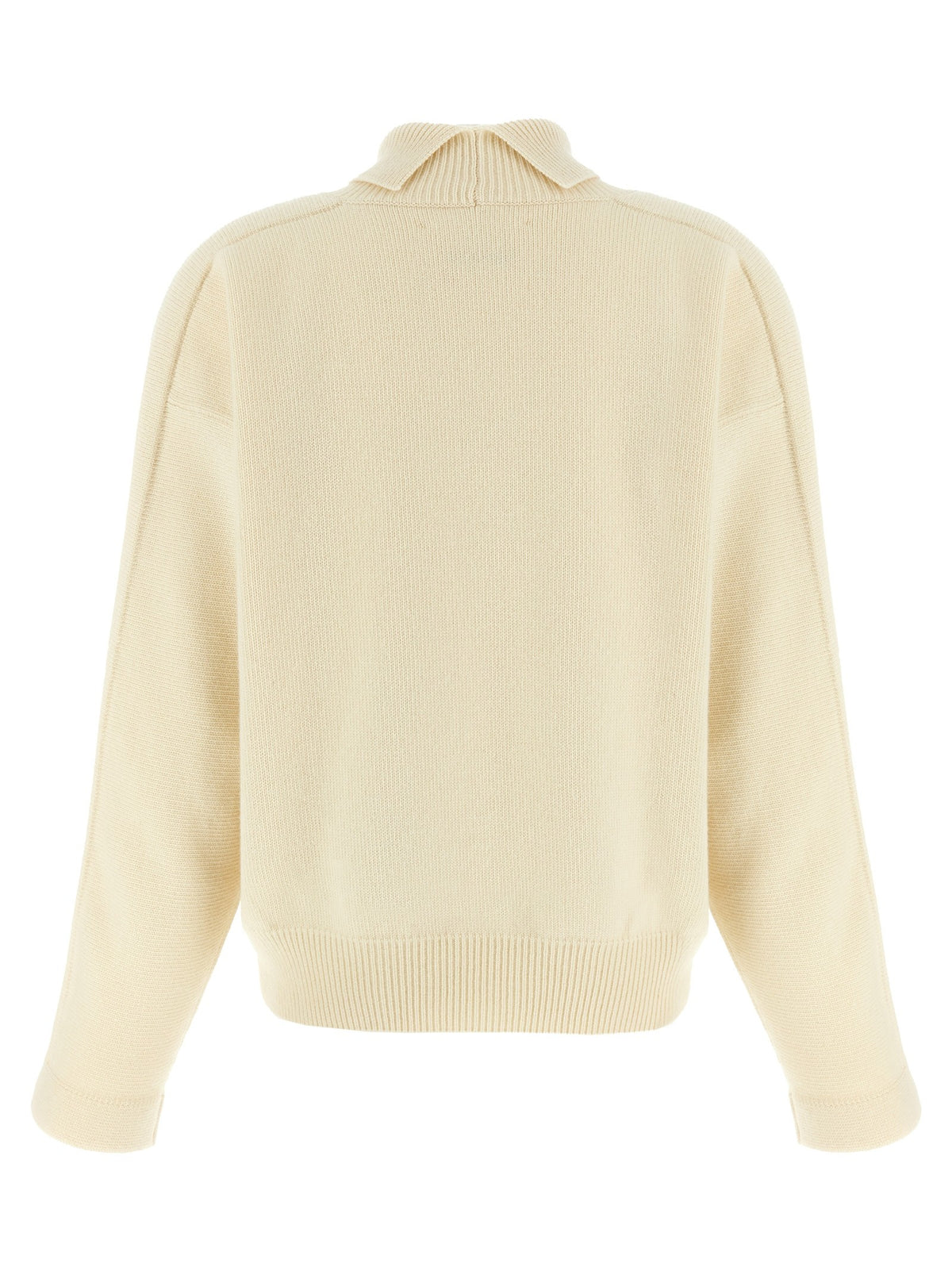 Jil Sander High Neck Sweater White, view 2