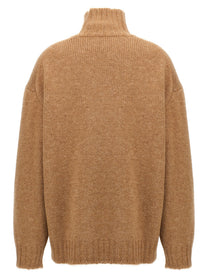 Jil Sander High Neck Sweater Beige