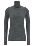 Jil Sander High Neck Shirt Grey