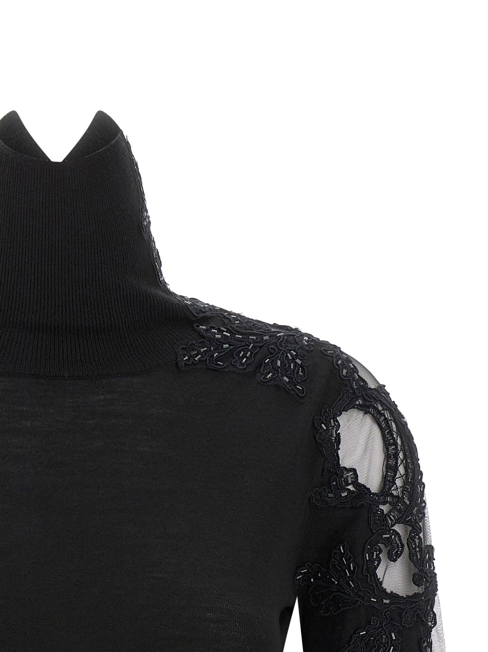 Ermanno Scervino High Neck Black