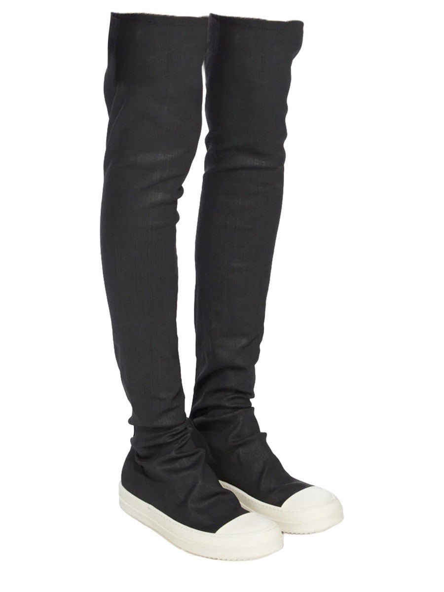 DRKSHDW Women's High Sock Sneaks Boot Black