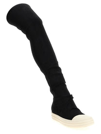 DRKSHDW High Sock Sneaks Denim Boots Black