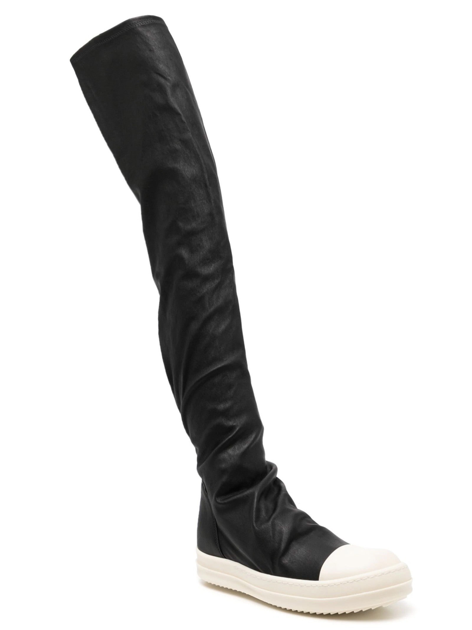 Rick Owens High Stocking Sneaks Boots White