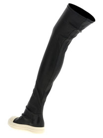 Rick Owens High Stocking Sneaks Boots Black