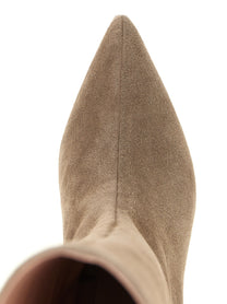 Fabiana Filippi High Suede Boots Beige