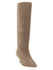 Fabiana Filippi High Suede Boots Beige