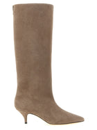 Fabiana Filippi High Suede Boots Beige