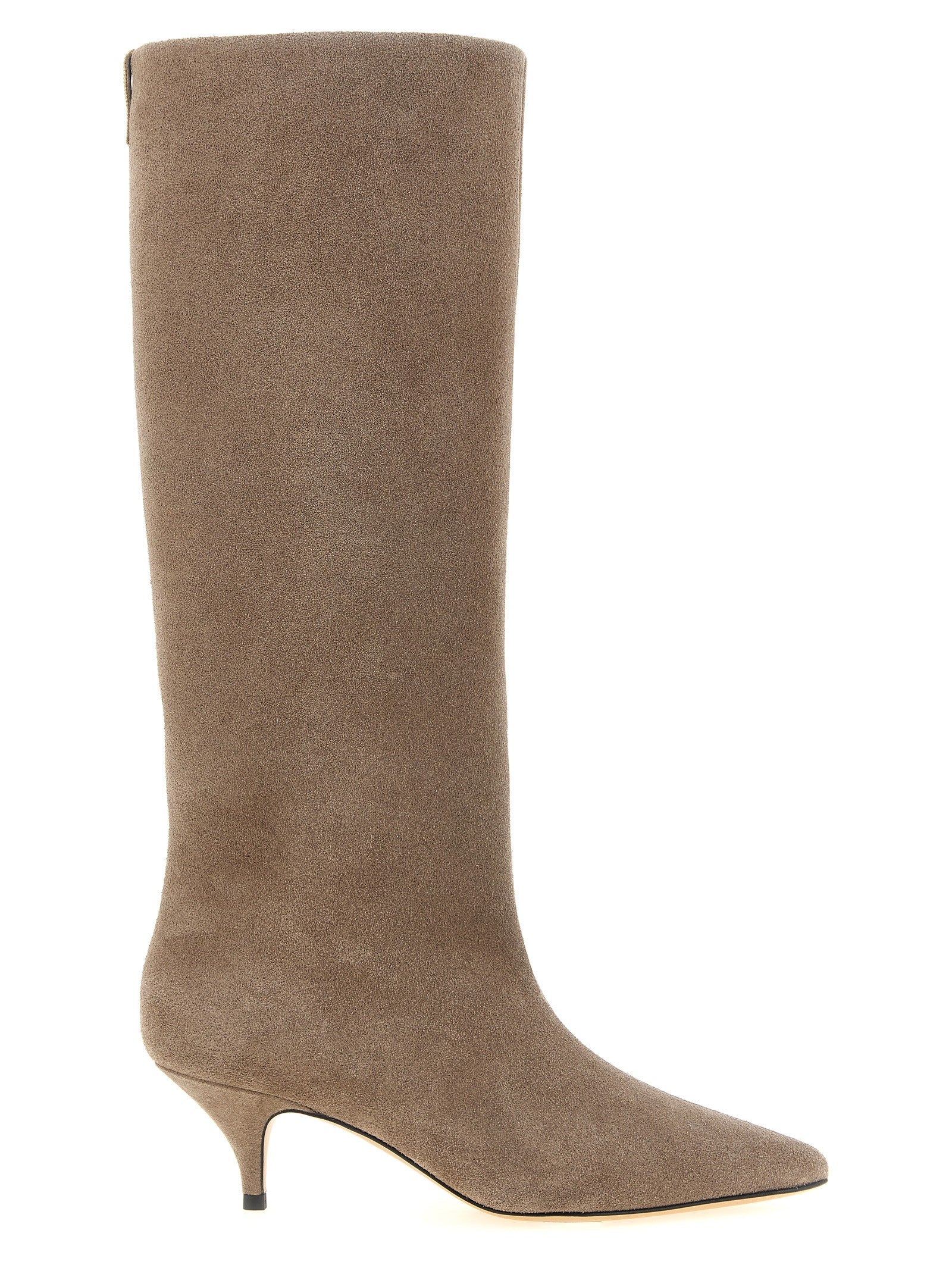 Fabiana Filippi High Suede Boots Beige