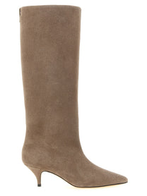 Fabiana Filippi High Suede Boots Beige