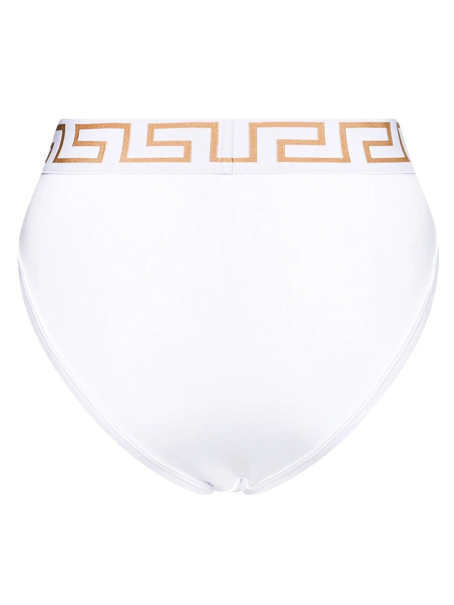 Versace Women's High Waist Briefs White