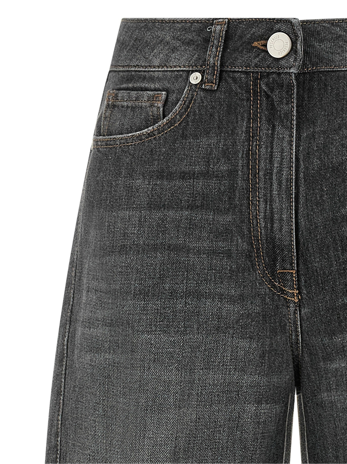 Peserico High Waist Jeans Grey