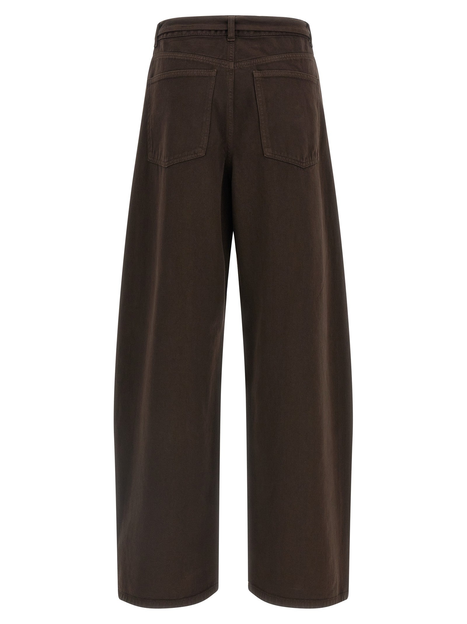 TWINSET High Waist Jeans Brown