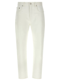 Victoria Beckham High Waist Jeans White