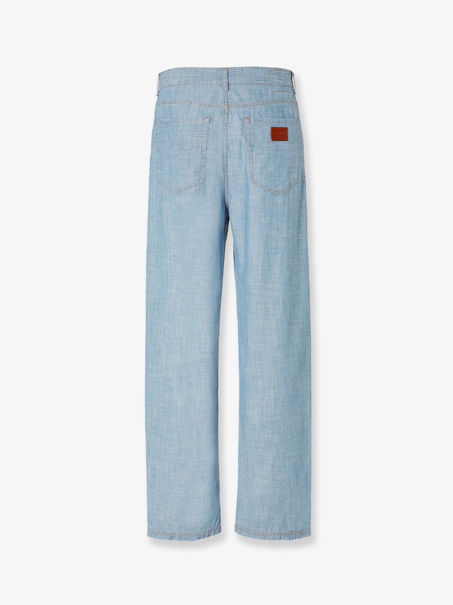 Fendi Men's High Waist Jeans Blue