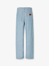 Fendi Men's High Waist Jeans Blue