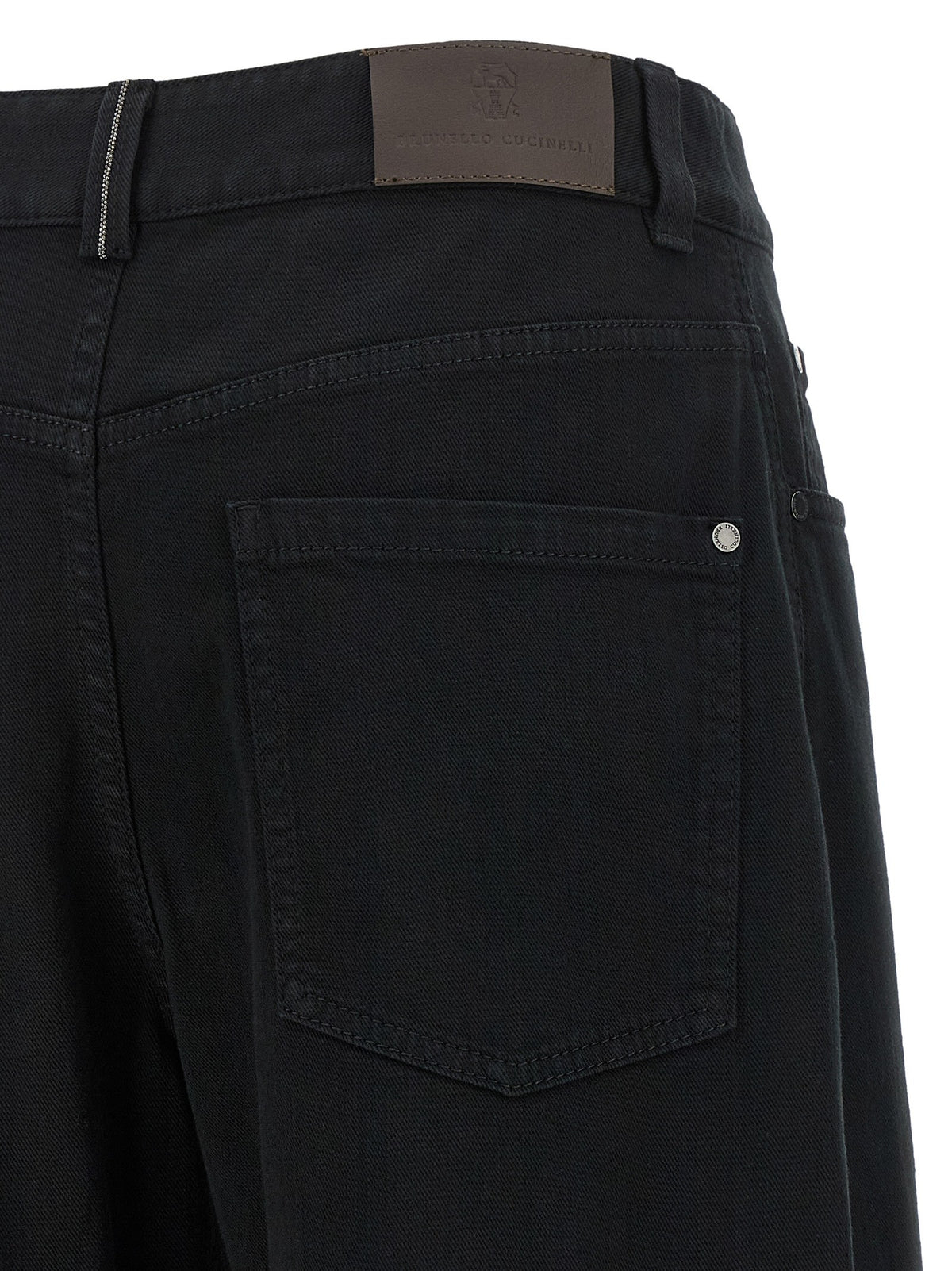 Brunello Cucinelli High Waist Jeans Black, view 4