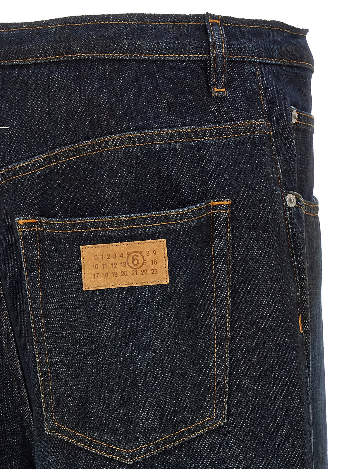 MM6 Maison Margiela High Waist Jeans Blue, view 4