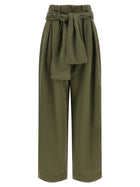 Balmain High Waist Pants Green