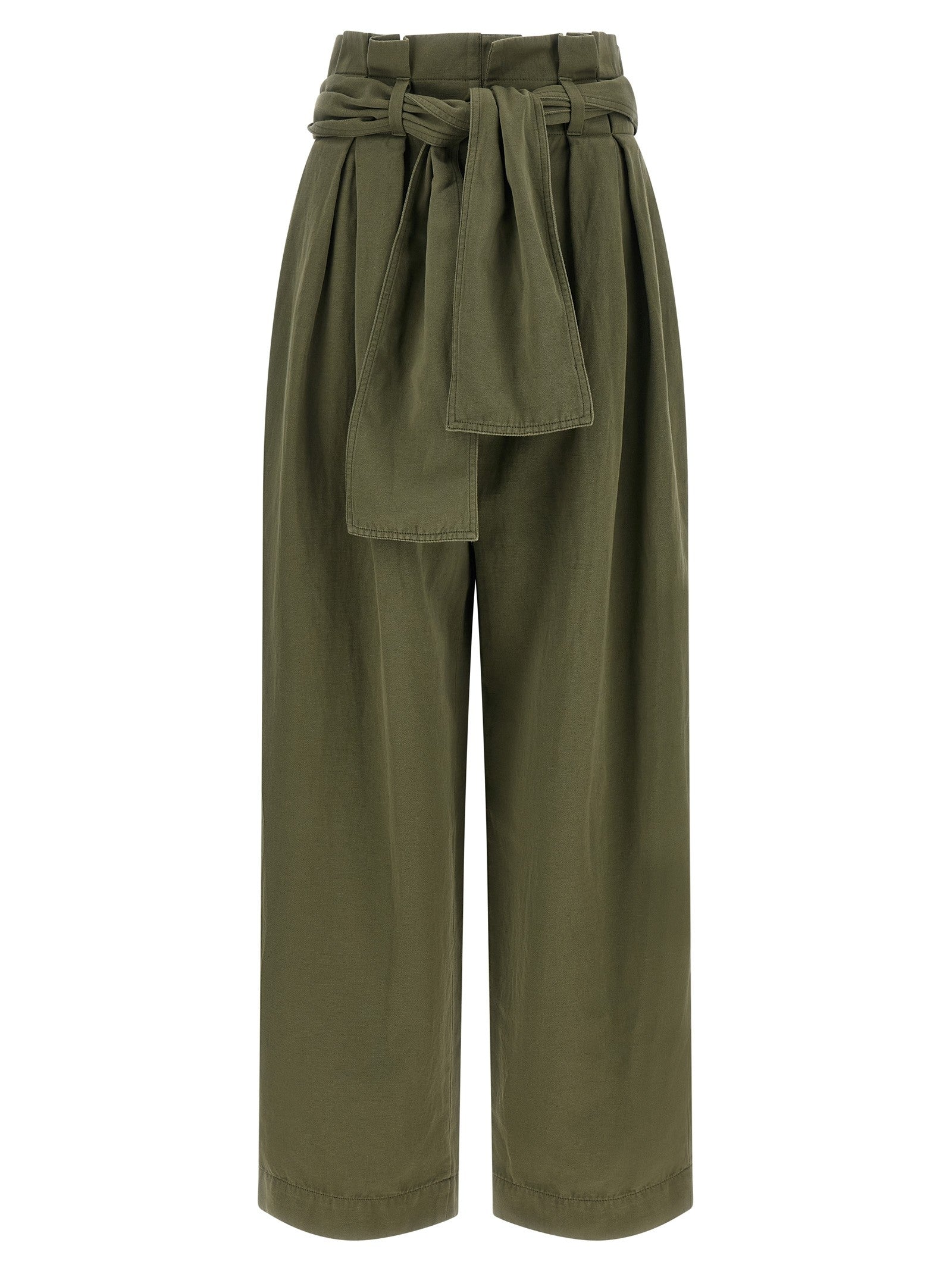 Balmain High Waist Pants Green