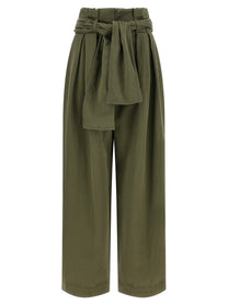 Balmain High Waist Pants Green