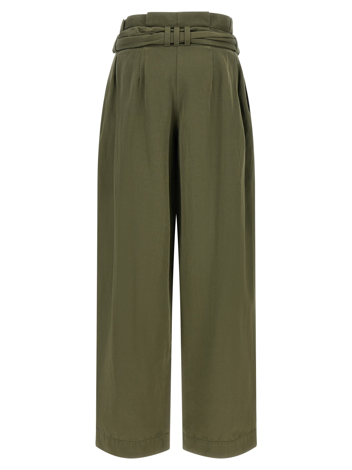 Balmain High Waist Pants Green, view 2