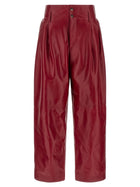 Alberta Ferretti High Waist Pants Red