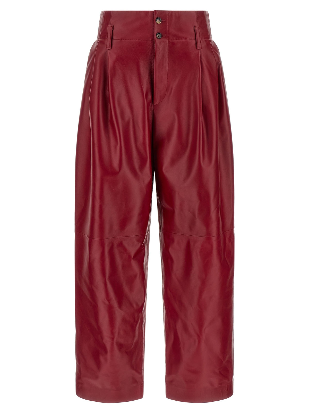 Alberta Ferretti High Waist Pants Red