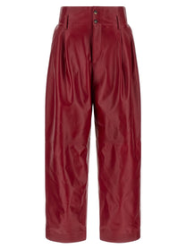 Alberta Ferretti High Waist Pants Red