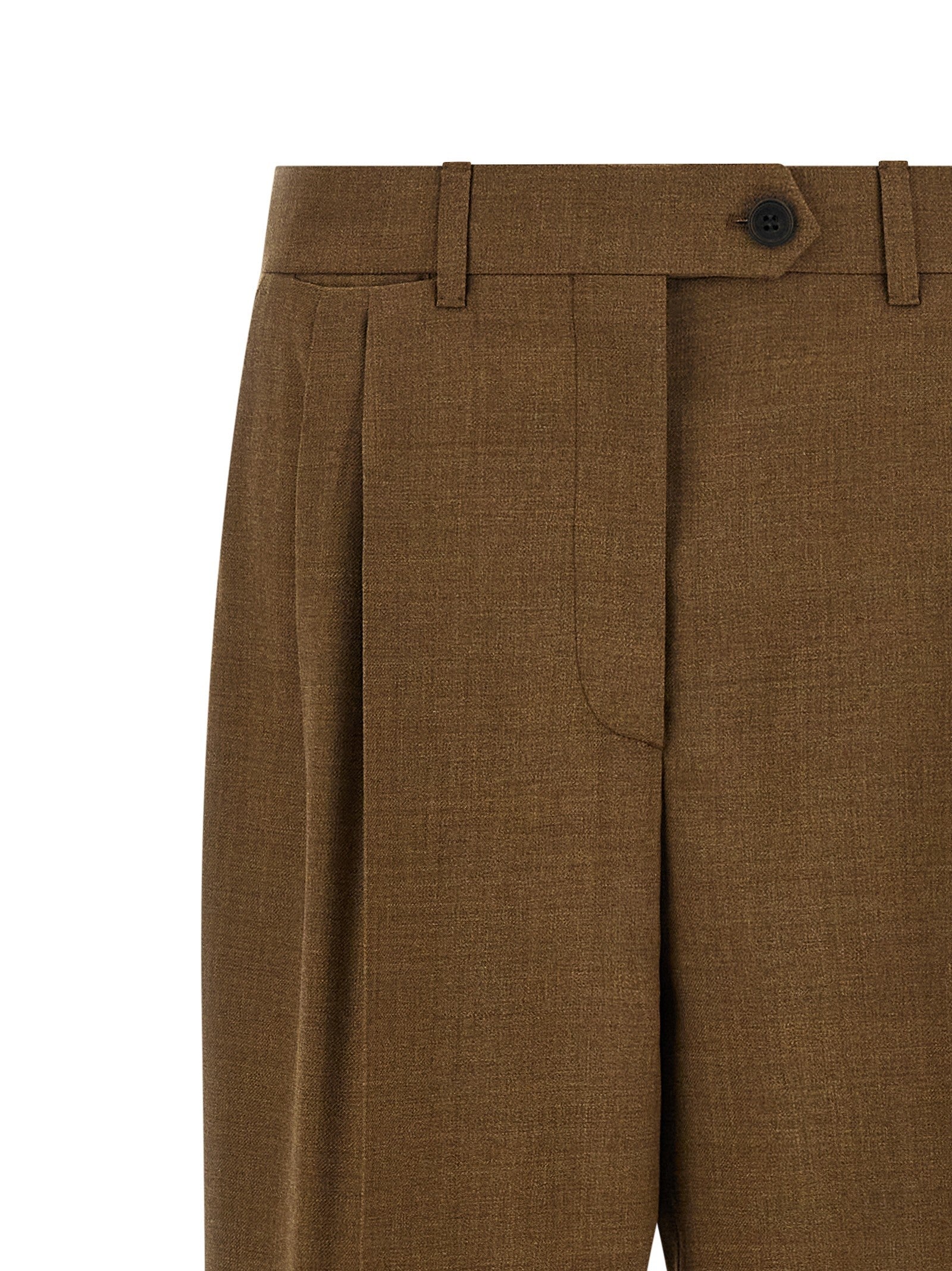 PRADA High Waist Pants Brown