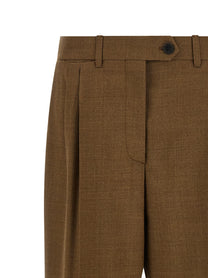 PRADA High Waist Pants Brown