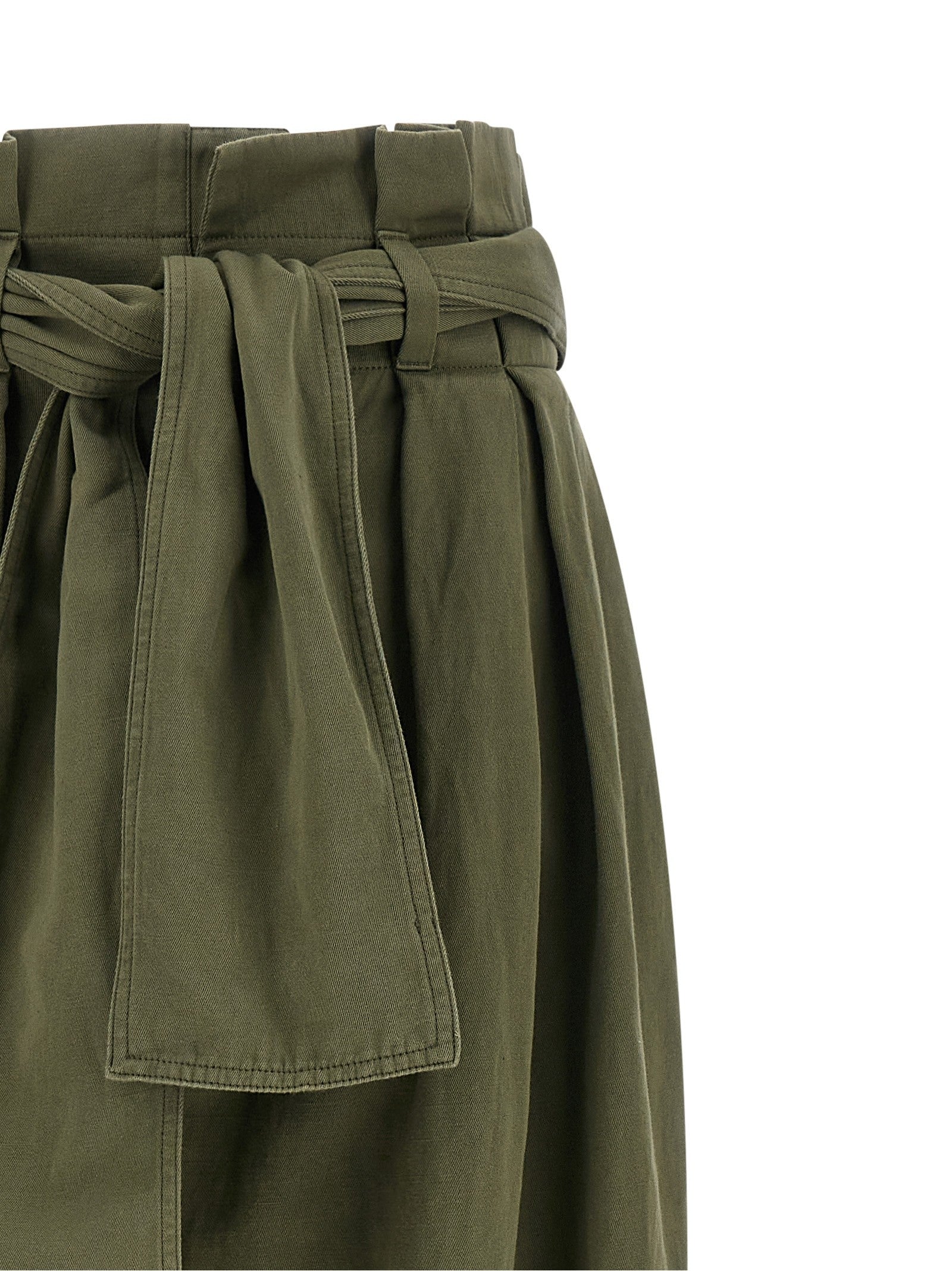Balmain High Waist Pants Green