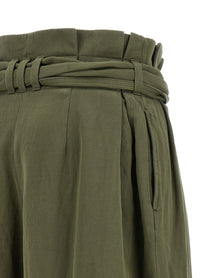 Balmain High Waist Pants Green