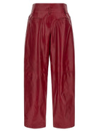 Alberta Ferretti High Waist Pants Red, view 2