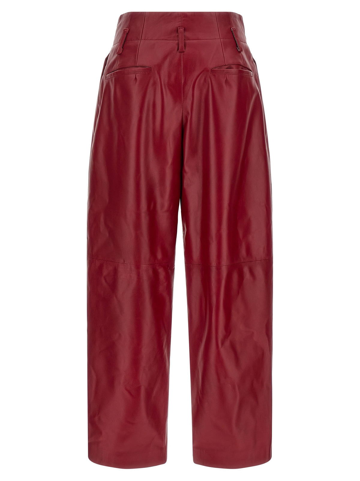Alberta Ferretti High Waist Pants Red, view 2