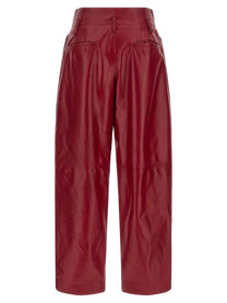 Alberta Ferretti High Waist Pants Red, view 2